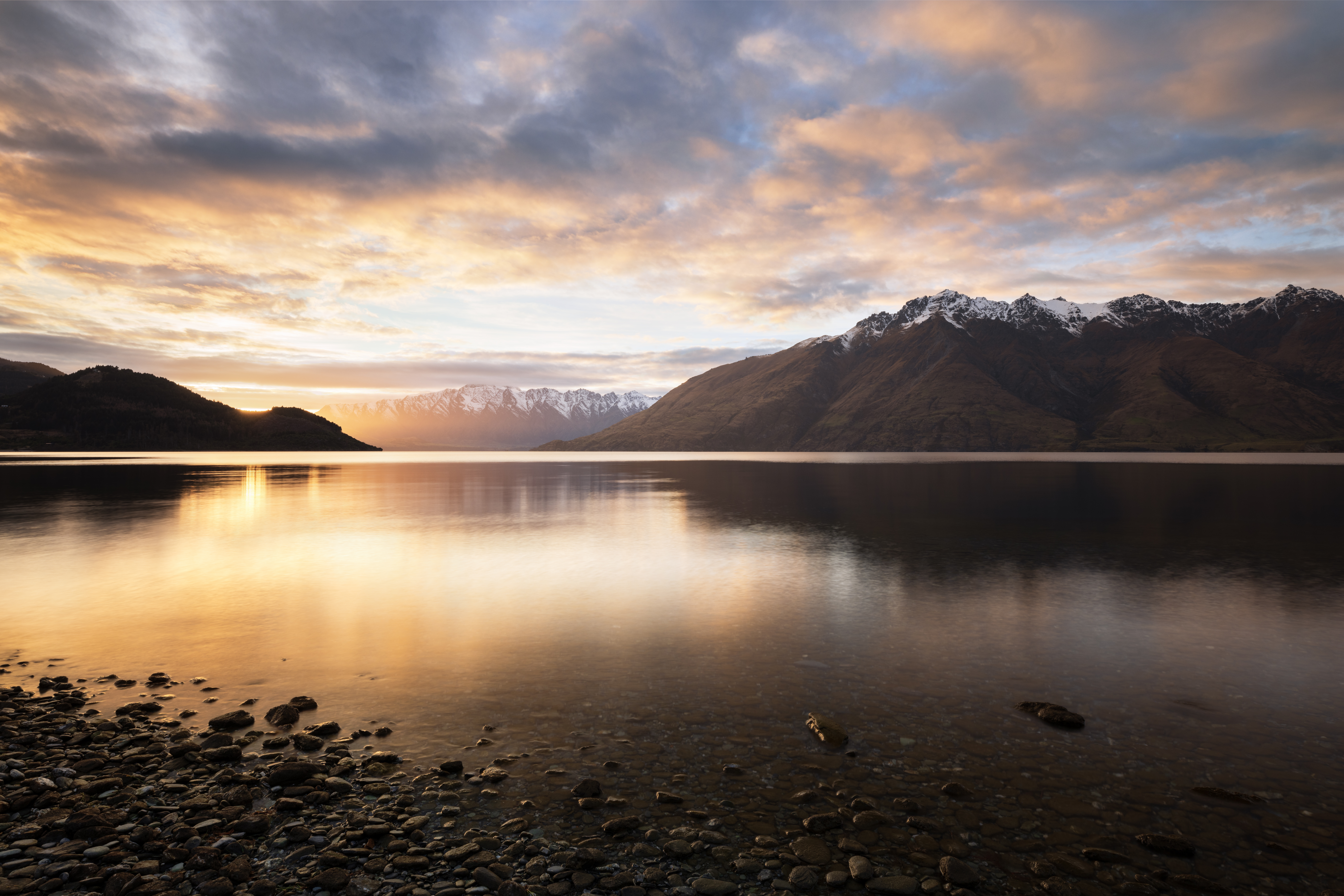 Late winter at Lake Whakatipu, New Zealand.